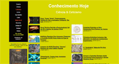 Desktop Screenshot of conhecimentohoje.com.br