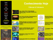 Tablet Screenshot of conhecimentohoje.com.br